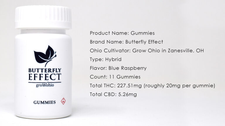 Butterfly Effect Gummies Bottle and Details